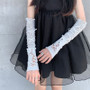 Long Fingerless Lolita Gloves – Elegant Lace Design for Gothic & Cosplay Fashion