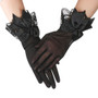 Women’s Chiffon Gloves with Bow – Perfect for Weddings and Parties - Visible Variety
