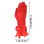 Women’s Chiffon Gloves with Bow – Perfect for Weddings and Parties - Visible Variety