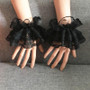 Elegant Ruffled Wristbands – Gothic Lace Cuffs for Lolita & Vintage Fashion - Visible Variety
