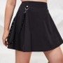 Pleated Plaid Skirt – Gothic High-Waist Mini Skirt for Women