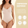 Women’s Slimming Elastic Bodysuit – One-Piece Body Shaper with Deep U Back - Visible Variety