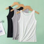 Classic Solid Color Camisole for Women – Sleeveless Wide Strap Tank Top - Visible Variety
