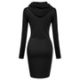 Stylish Hooded Mini Dress for Women – Slim Fit Bodycon Look - Visible Variety