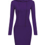 Stylish Hooded Mini Dress for Women – Slim Fit Bodycon Look