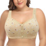 Comfortable Front Closure Large Bust Bra – Wire-Free Cotton Design - Visible Variety