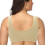 Comfortable Front Closure Large Bust Bra – Wire-Free Cotton Design - Visible Variety