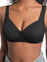 Full Coverage Bra with Front Closure – Wire-Free Comfort and Fixed Cups - Visible Variety