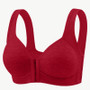 Full Coverage Bra with Front Closure – Wire-Free Comfort and Fixed Cups - Visible Variety