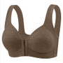 Full Coverage Bra with Front Closure – Wire-Free Comfort and Fixed Cups - Visible Variety