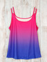 Stylish Plus Size Cami Top – Ombre Design with Chic Cut-Out - Visible Variety