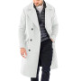 Stylish Thickened Trench Coat Men – Woolen Double Breasted Outerwear - Visible Variety