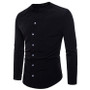 Men’s Fashion Asymmetrical Shirt – Diagonal Placket & Zipper Design - Visible Variety