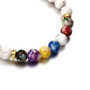 Unisex Agate Bracelet – Colorful Natural Stone Beaded Design - Visible Variety