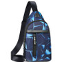 Men’s Mini Shoulder Backpack – Stylish Geometric Pattern - Visible Variety