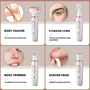 4-in-1 Waterproof Hair Remover for Women – Rechargeable & Painless Trimmer