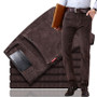 Men’s Thick Corduroy Pants – Winter Casual Slim Fit Trousers