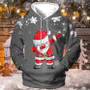 Festive Men’s Christmas Hoodie with Santa Claus – Warm & Cozy