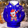 Festive Men’s Christmas Hoodie with Santa Claus – Warm & Cozy