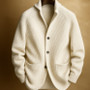 Men’s Knitted Cardigan with Shawl Collar – Classic Warm Style with Front Pockets
