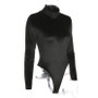 Women’s Turtleneck Velvet Bodysuit – Warm Long Sleeve Thermal Fit