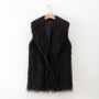 Women’s Faux Fur Vest – Cozy Fluffy Sleeveless Outerwear