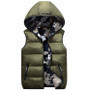 Stylish Unisex Cotton Down Vest in Camouflage Design