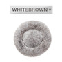 Donut Dog Bed Fluffy Long Plush Pet Bed – Warm & Calming Cushion