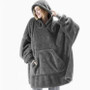 Fleece Hoodie Blanket – Unisex Oversized Wearable Blanket with Hood & Big Pocket