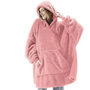 Fleece Hoodie Blanket – Unisex Oversized Wearable Blanket with Hood & Big Pocket