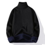 Fleece Sweater Men’s Warm Turtleneck – Soft Acrylic Knit Comfort