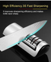 Electric Knife Sharpener – USB Rechargeable Automatic Fast Sharpening Tool