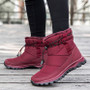 Faux Fur Ankle Boots Women’s Warm Velvet Snow Boots