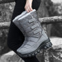 Women’s Lined Snow Boots – Padded Mid-Tube Winter Boots for Cold Weather