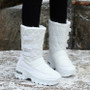 Women’s Lined Snow Boots – Padded Mid-Tube Winter Boots for Cold Weather
