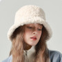Fluffy Bucket Hat – Women’s Plush Sherpa Fleece Lined Winter Cozy Style