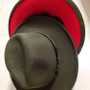 Unisex Two Tone Fedora Hat – Flat Brim Woolen Wide Brim Design