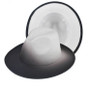 Gradient Fedora Hat – Unisex Wide Flat Brim Wool Felt Style