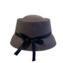 Casablanca Hat – Women’s Stylish Pork Pie Shape with Slim Ribbon Bow
