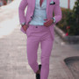 Two Piece Linen Suit Set – Men’s One Button Blazer & Pants