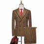 Striped Suit – Men’s 2 Piece Slim Fitting Double-Breasted Pinstripe