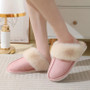 Women’s Fluffy Fur Slippers – Warm Plush Memory Foam House Shoes