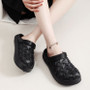 Women’s Cross Woven Clogs – Thick Platform EVA Sandals for Indoor & Outdoor