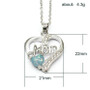Mom Pendant Heart Necklace – Elegant Mother’s Day Gift Jewelry for Mom