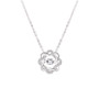 Clover Flower Pendant Necklace – Women’s 925 Sterling Silver AAA Cubic Zirconia Jewelry