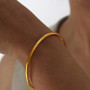 Stainless Steel Bangle Bracelet – Women’s Minimalist Gold Design