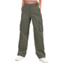 High Waisted Cargo Pants Women – Stylish Wide-Leg Multi-Pocket Design