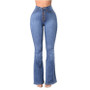 Button Fly Flare Jeans – Women’s High-Waisted Bell Bottom Flare Jeans