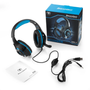 Gaming Headset with Adjustable Noise-Canceling Microphone & Red LED Lights