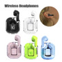 Earbuds with Transparent Charging Case, LED Display & ENC Noise Reduction